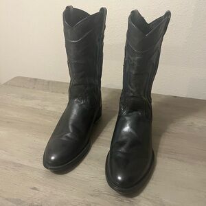 Dingo Black Leather Western Boots